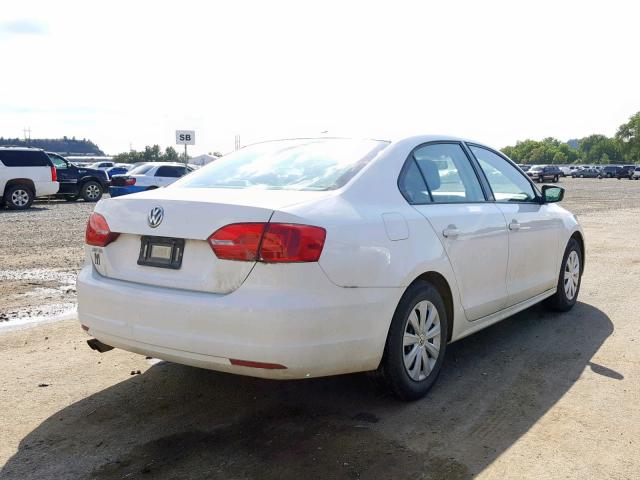 3VW1K7AJ1EM441698 - 2014 VOLKSWAGEN JETTA BASE 白色 照片 4