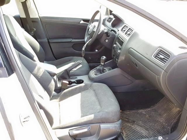 3VW1K7AJ1EM441698 - 2014 VOLKSWAGEN JETTA BASE 白色 照片 5