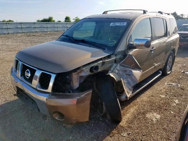 5N1AA08B14N712447 - 2004 NISSAN ARMADA SE GOLD photo 2