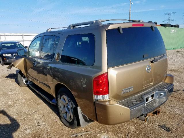 5N1AA08B14N712447 - 2004 NISSAN ARMADA SE GOLD photo 3