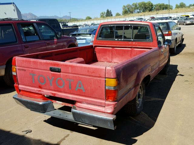 JT4RN55D5H0248015 - 1987 TOYOTA PICKUP 1/2 RED photo 4