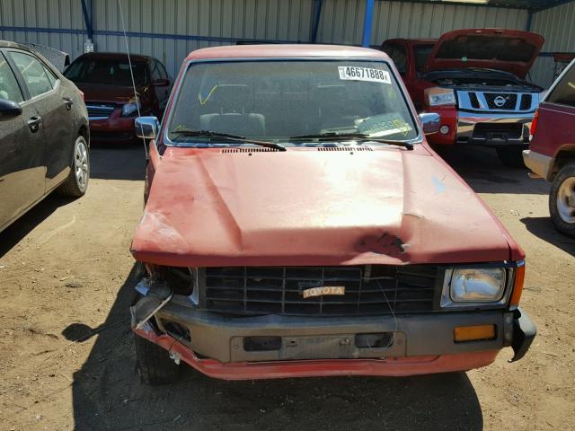 JT4RN55D5H0248015 - 1987 TOYOTA PICKUP 1/2 RED photo 9