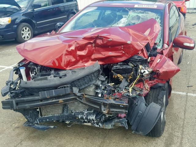 KNAFU6A21A5253413 - 2010 KIA FORTE EX RED photo 9