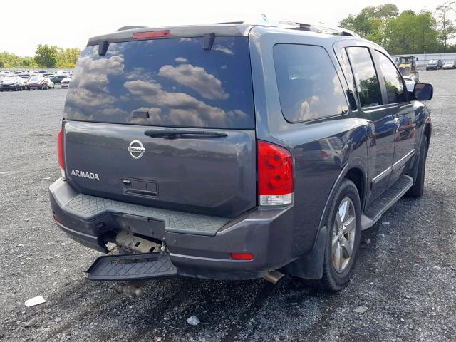 5N1AA0NE1AN600208 - 2010 NISSAN ARMADA PLA GRAY photo 4