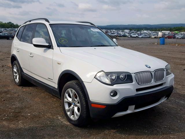 WBXPC9C43AWJ32048 - 2010 BMW X3 XDRIVE3 WHITE photo 1