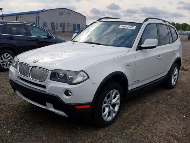 WBXPC9C43AWJ32048 - 2010 BMW X3 XDRIVE3 WHITE photo 2