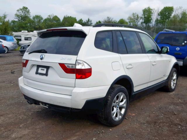 WBXPC9C43AWJ32048 - 2010 BMW X3 XDRIVE3 WHITE photo 4