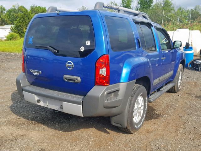 5N1AN0NW6FN659050 - 2015 NISSAN XTERRA X BLUE photo 4