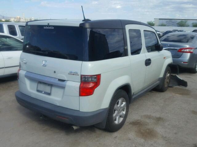 5J6YH2H71AL009230 - 2010 HONDA ELEMENT EX WHITE photo 4