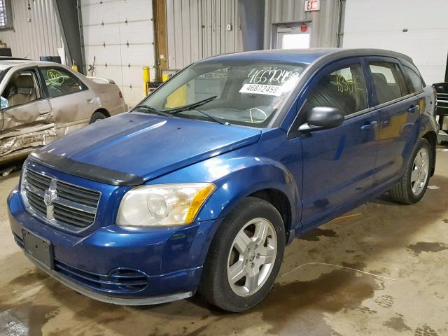 1B3HB48AX9D227754 - 2009 DODGE CALIBER SX BLUE photo 2