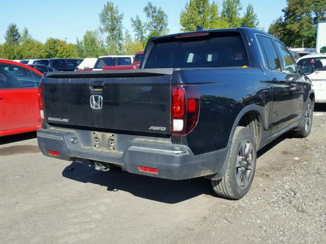 5FPYK3F59HB022343 - 2017 HONDA RIDGELINE BLACK photo 4