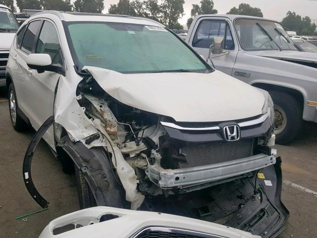 5J6RM3H76FL007955 - 2015 HONDA CR-V EXL WHITE photo 1