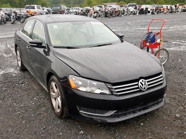 1VWBP7A39DC140328 - 2013 VOLKSWAGEN PASSAT SE BLACK photo 1