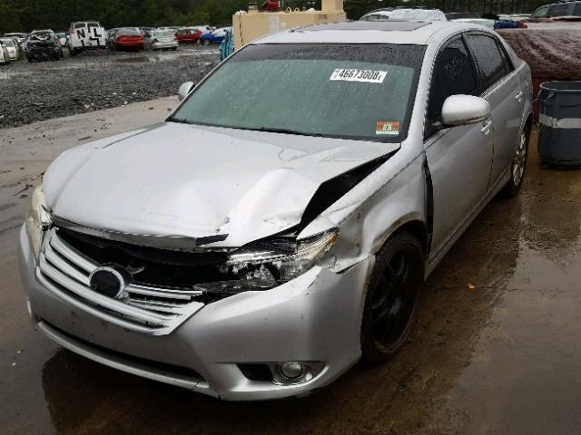 4T1BK3DB6BU381098 - 2011 TOYOTA AVALON BAS SILVER photo 2