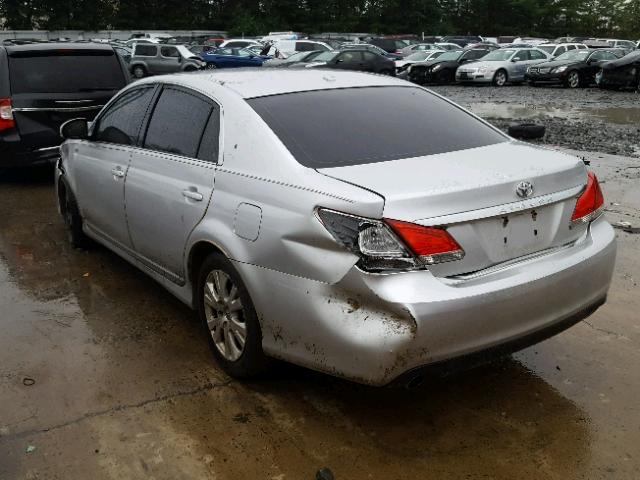 4T1BK3DB6BU381098 - 2011 TOYOTA AVALON BAS SILVER photo 3