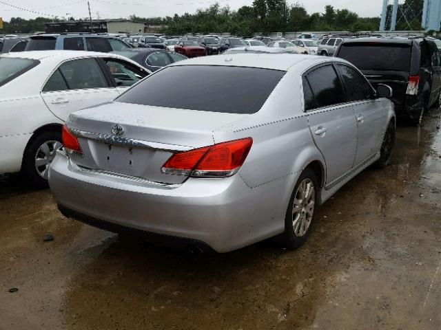 4T1BK3DB6BU381098 - 2011 TOYOTA AVALON BAS SILVER photo 4