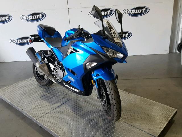 JKAEXKH18JDA03133 - 2018 KAWASAKI EX400 BLUE photo 1