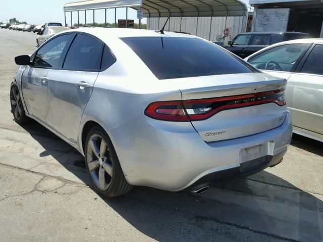 1C3CDFBA3DD324895 - 2013 DODGE DART SXT SILVER photo 3