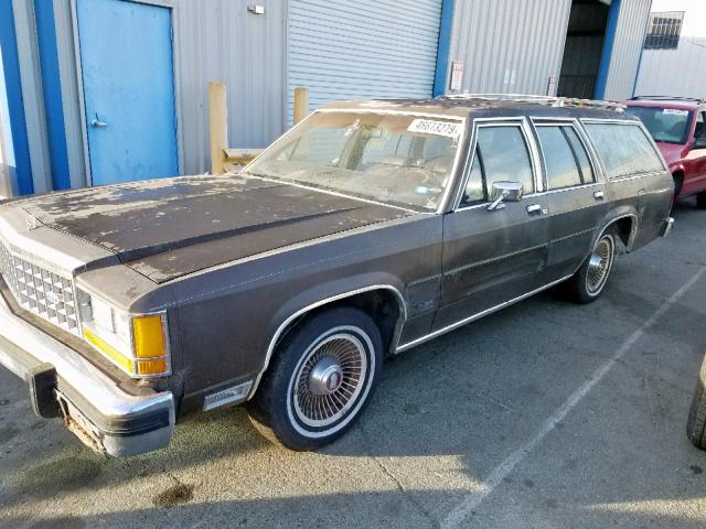 2FABP44F4GX129015 - 1986 FORD LTD CROWN BROWN photo 2