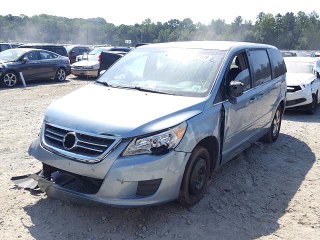 2V8HW34159R517677 - 2009 VOLKSWAGEN ROUTAN SE BLUE photo 2