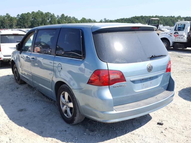 2V8HW34159R517677 - 2009 VOLKSWAGEN ROUTAN SE BLUE photo 3