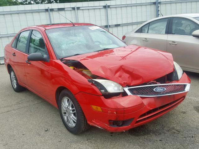 1FAFP34N25W236284 - 2005 FORD FOCUS ZX4 RED photo 1