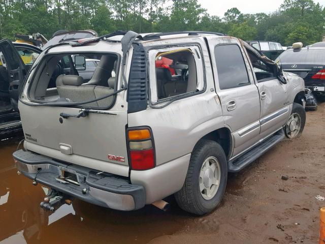 1GKEC13V34R287222 - 2004 GMC YUKON SILVER photo 4