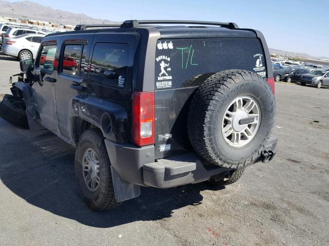 5GTDN136868148926 - 2006 HUMMER H3 BLACK photo 3