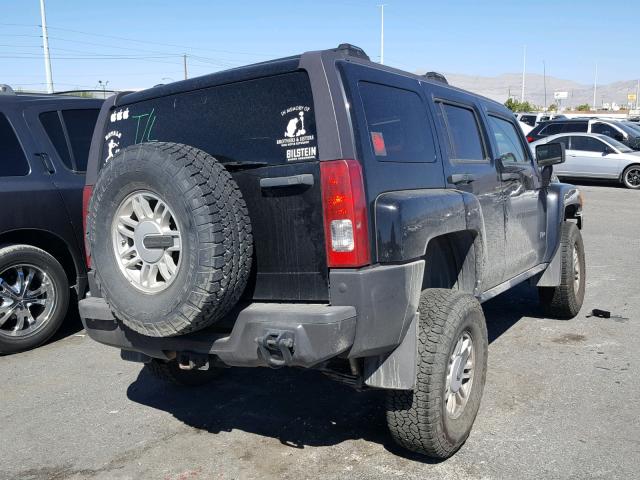 5GTDN136868148926 - 2006 HUMMER H3 BLACK photo 4