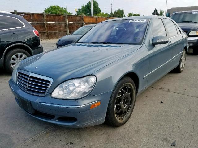 WDBNG83J76A463565 - 2006 MERCEDES-BENZ S 430 4MAT BLUE photo 2