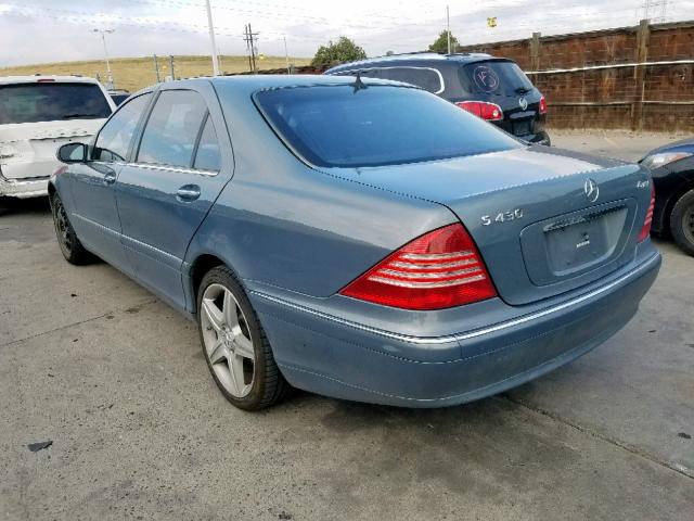 WDBNG83J76A463565 - 2006 MERCEDES-BENZ S 430 4MAT BLUE photo 3