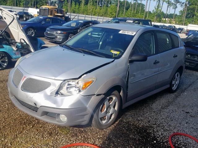 5Y2SL63885Z457047 - 2005 PONTIAC VIBE SILVER photo 2