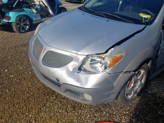 5Y2SL63885Z457047 - 2005 PONTIAC VIBE SILVER photo 9