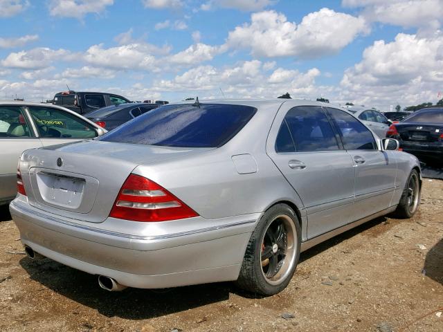 WDBNG70J61A170926 - 2001 MERCEDES-BENZ S 430 SILVER photo 4