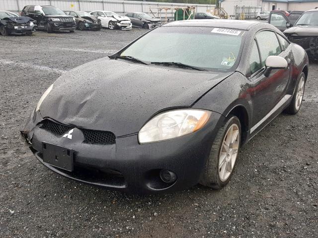 4A3AK64F47E064777 - 2007 MITSUBISHI ECLIPSE ES BLACK photo 2