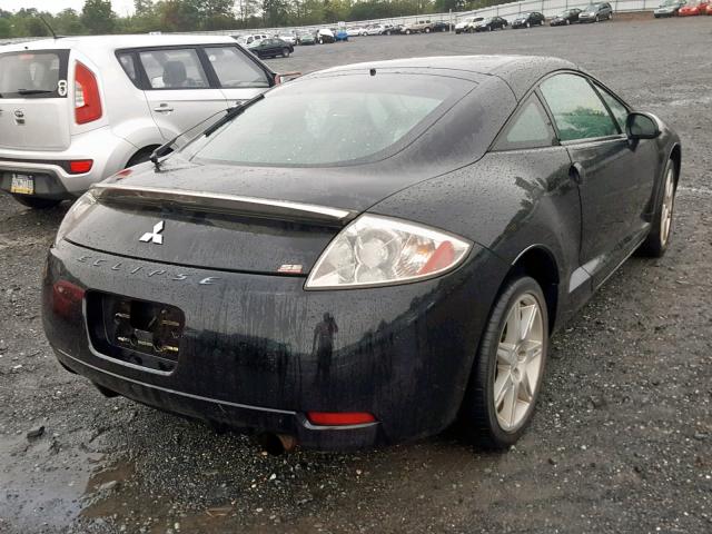 4A3AK64F47E064777 - 2007 MITSUBISHI ECLIPSE ES BLACK photo 4