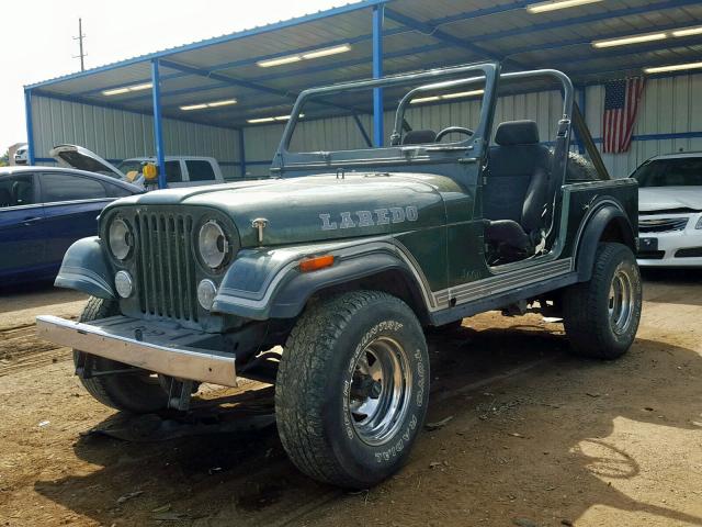 1JCCE87E3DT057455 - 1983 JEEP JEEP CJ7 GREEN photo 2