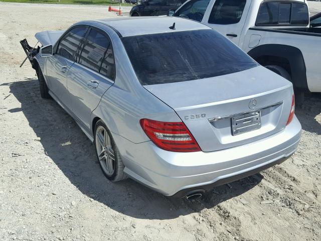 WDDGF4HB1EA964267 - 2014 MERCEDES-BENZ C 250 BLUE photo 3