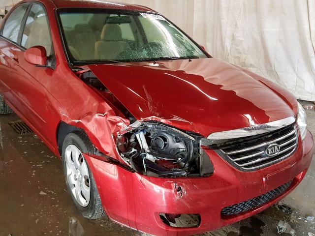 KNAFE122385548862 - 2008 KIA SPECTRA EX RED photo 9