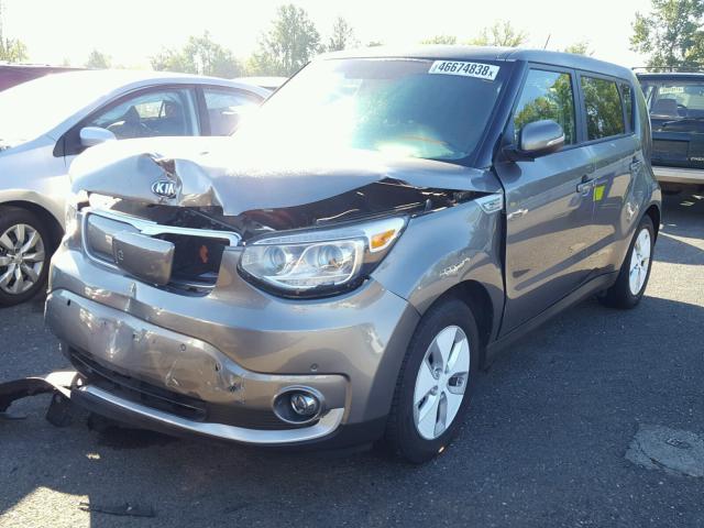 KNDJX3AE8G7016122 - 2016 KIA SOUL EV GRAY photo 2