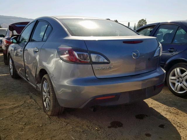 JM1BL1UG2B1379335 - 2011 MAZDA 3 I GRAY photo 3