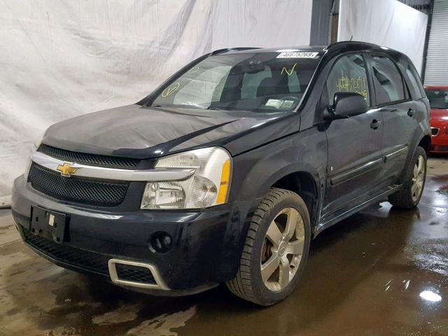 2CNDL037586054104 - 2008 CHEVROLET EQUINOX SP BLACK photo 2