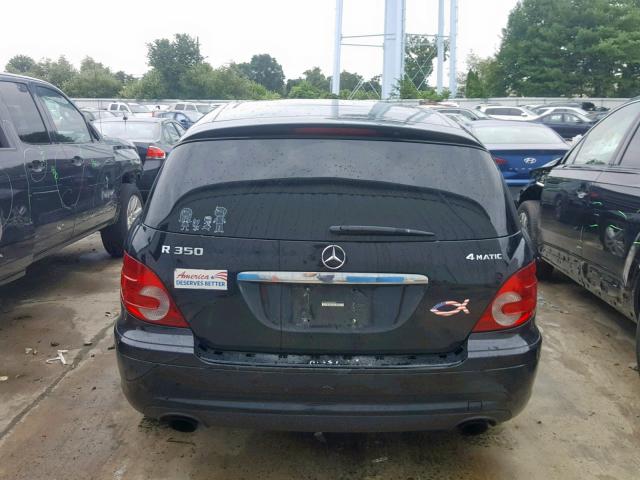 4JGCB65EX8A082884 - 2008 MERCEDES-BENZ R 350 BLACK photo 9