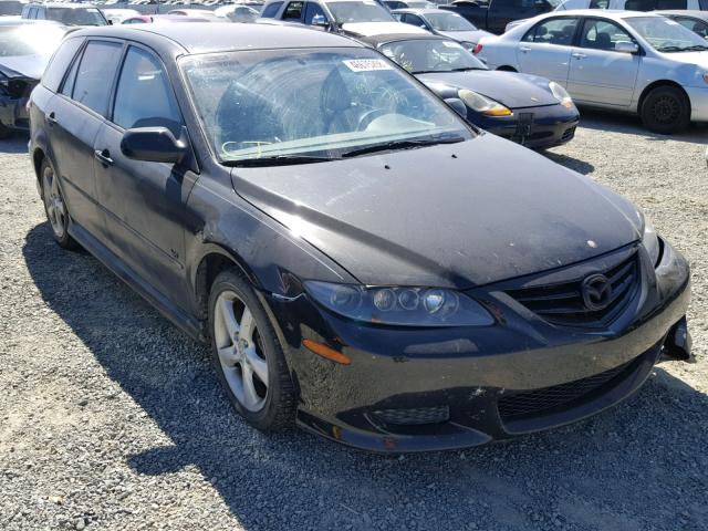 1YVFP82D645N69149 - 2004 MAZDA 6 S BLACK photo 1