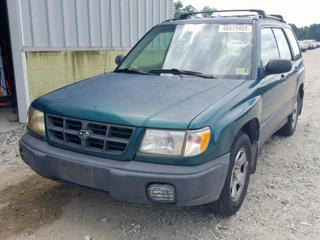 JF1SF6352XH732262 - 1999 SUBARU FORESTER L GREEN photo 2