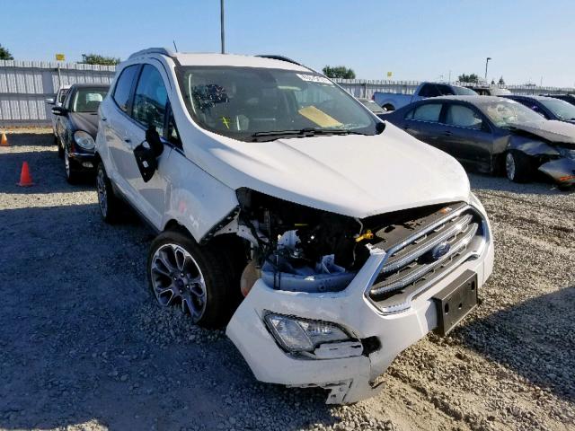 MAJ3P1VE9JC214414 - 2018 FORD ECOSPORT T WHITE photo 1