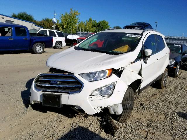 MAJ3P1VE9JC214414 - 2018 FORD ECOSPORT T WHITE photo 2