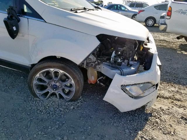 MAJ3P1VE9JC214414 - 2018 FORD ECOSPORT T WHITE photo 9