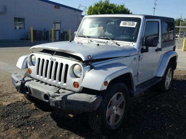 1J4FA54188L601474 - 2008 JEEP WRANGLER S SILVER photo 2