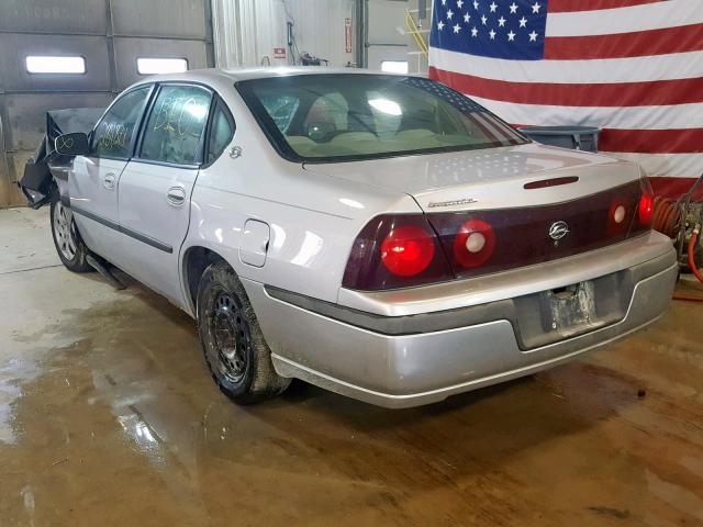 2G1WF52E819275596 - 2001 CHEVROLET IMPALA SILVER photo 3